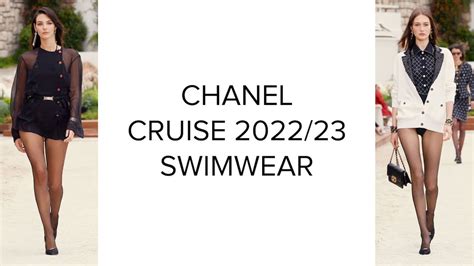 chanel swimwear 2022|Chanel graphic swimwear.